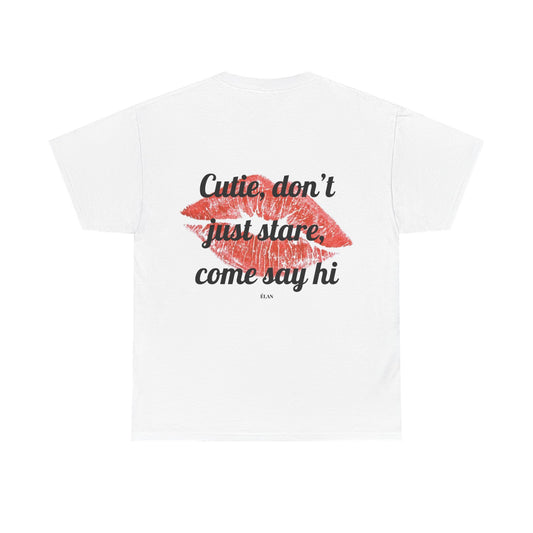 Don't Stare Tee White